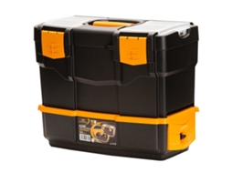 Conjunto 1 Tool Box, Tool Boxes Vidaxl Preto Polipropileno (420x220x340 Mm)