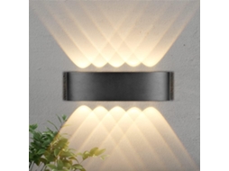 Luminária de parede LED vertical interna BRILVIBERA 10W 3000K com design moderno