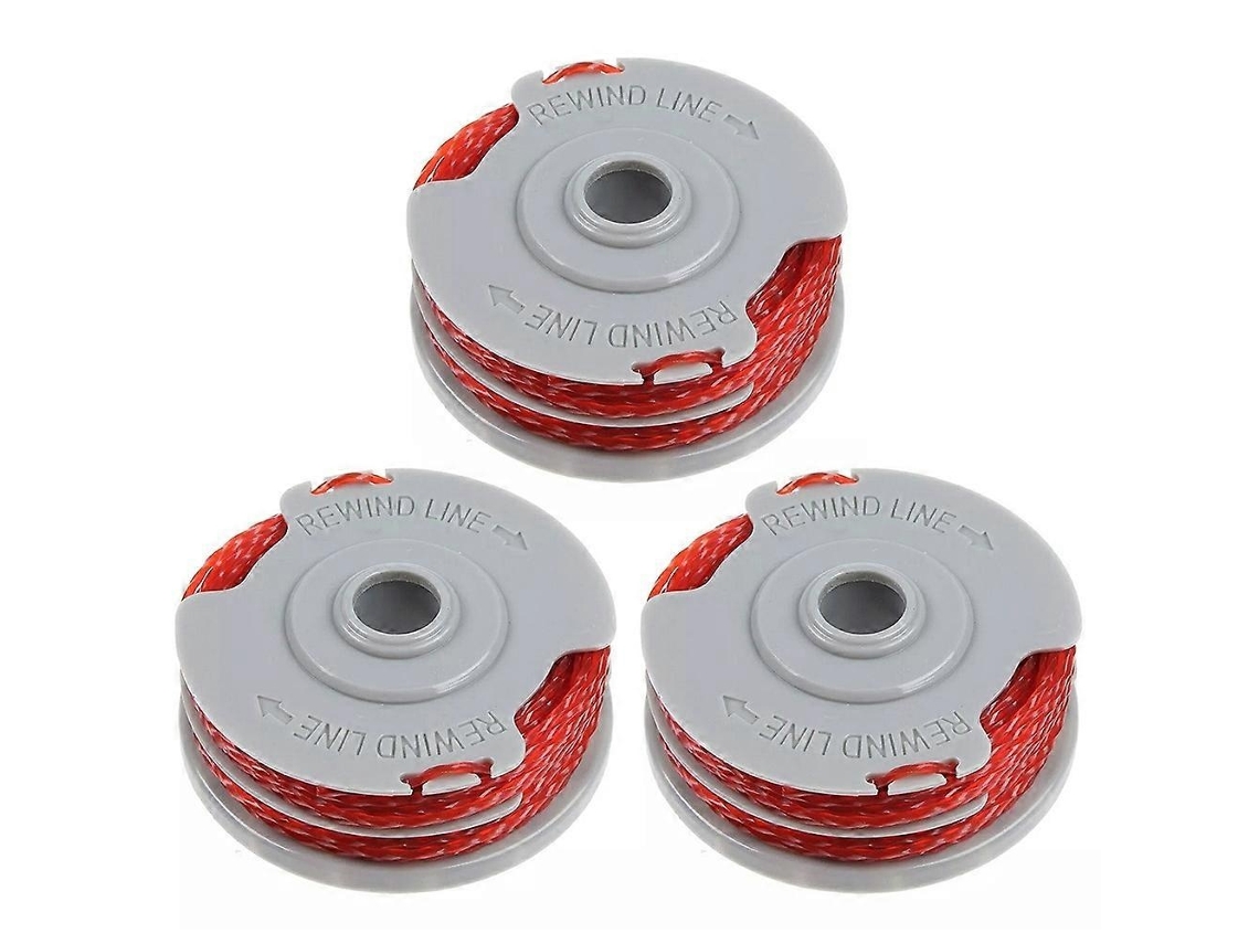 Compatível com Flymo, Modelo Fly021/513937190, Kit com 3 Carretéis de Fio para Aparador de Grama AQUAFORGE