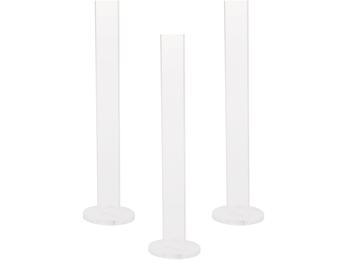 Organizador de acrílico transparente Toddmomy para adesivos decorativos e rolos de papel Embrulho, 3 peças.