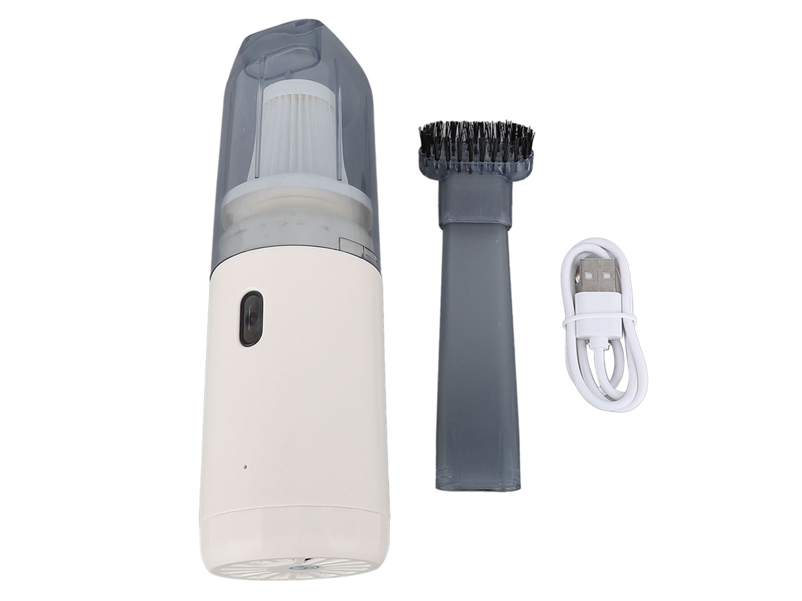 Aspirador de Mão Sem Fio 10W Recarregável Mini Portátil para Carro e Casa Cabelo de Pet | S/MARCA