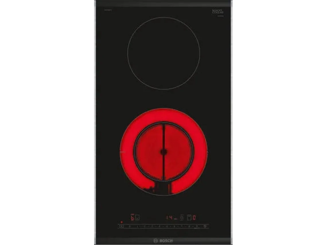 Placa de Vitrocerâmica BOSCH PKF375FP2E (Elétrica - 30.6 cm - Preto)