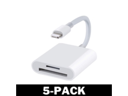 Leitor De Cartão Lightning Para Sd Iphone Branco Leitor De Cartão Sd