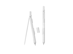 Bússola Profissional Nbx com Lápis Mecânico Ferramentas de Desenho de Geometria Matemática com 10 Unidades de 0,7 Mm Materiais de Papelaria Branco