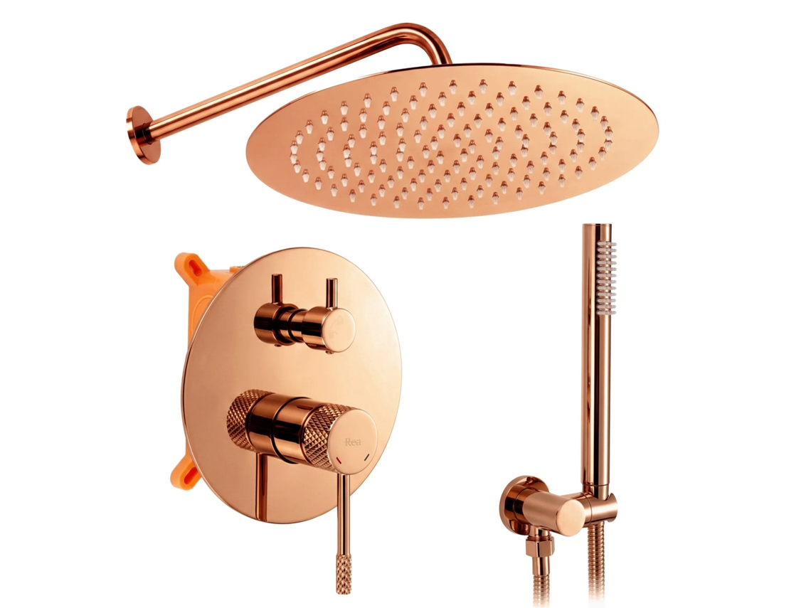 Juego de Ducha Oculto REA Js 625103 1rg Copper 29,5 X 18 X 21,2 Cm