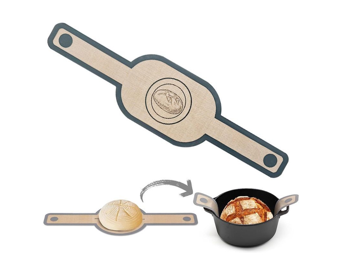 Manta De Silicona Ovalada Para Hornear Pan, Herramienta Reutilizable Antiadherente, Fácil De Limpiar Y Resistente Al Calor Para Horno 2 Unidades