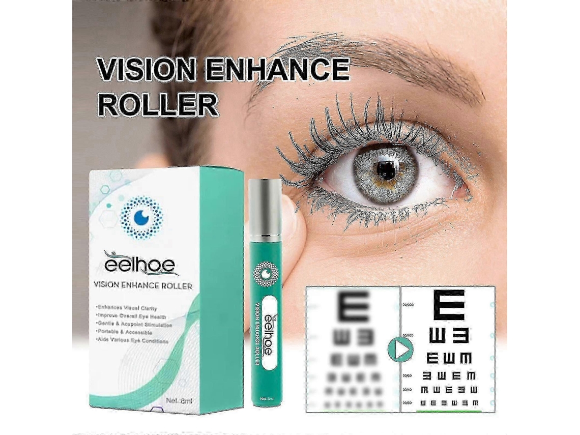 1pc Rolo De Massagem Para Olhos Relaxa Os Olhos Massageia Suavemente Vision R~a