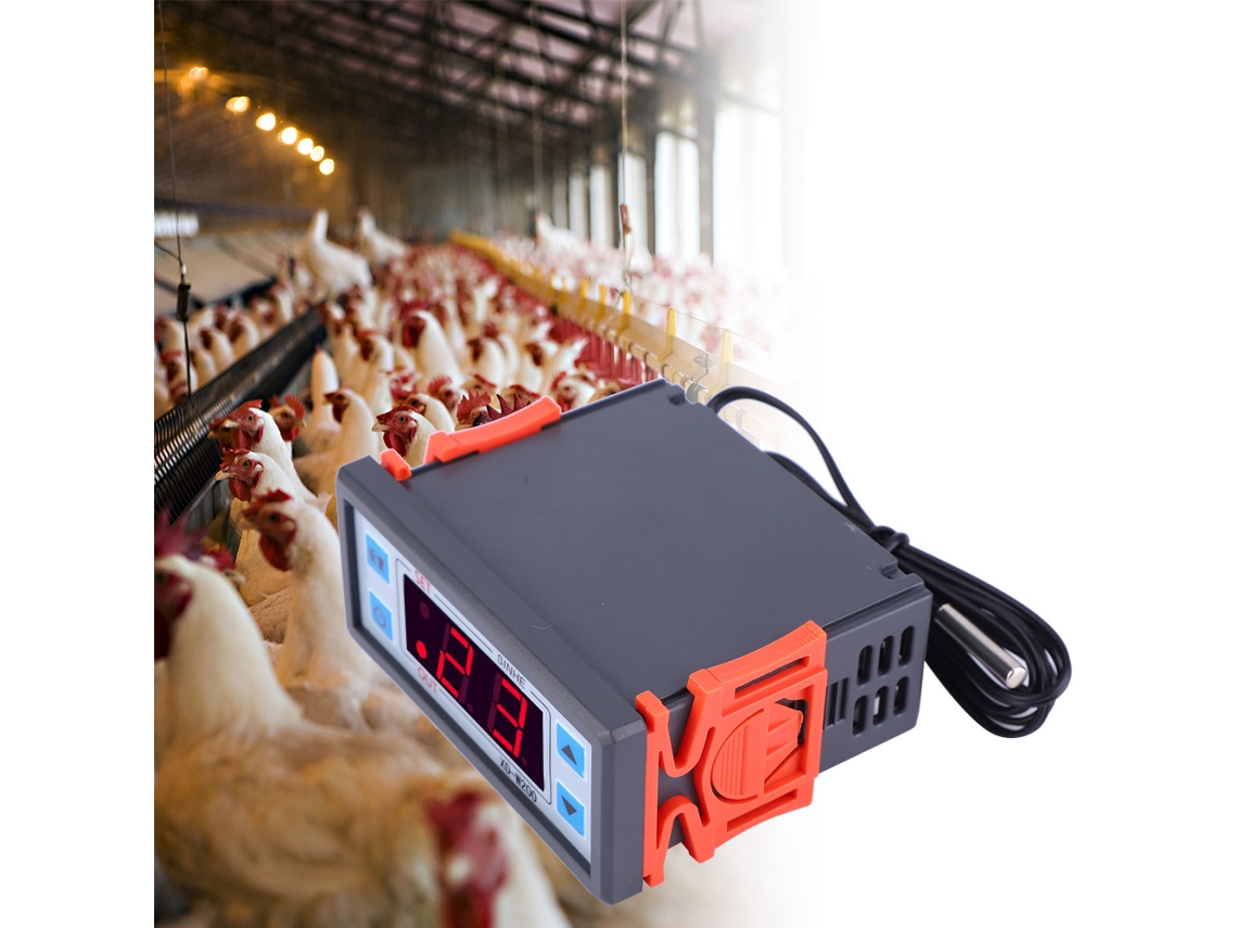Termostato Digital Xd-w200 Controlador De Temperatura Ajustável Com Tela Lcd (12v)