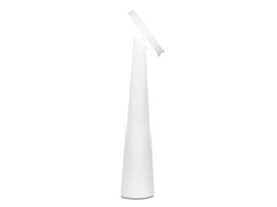 Candeeiro De Mesa Recarregável Zafferano Angelina Sem Fios, Cabeça Ajustável, Controlo Táctil, Design Moderno Para Interiores Cor Branca