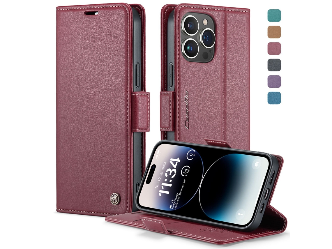 Capa Protetora Flip Para Celular Em Couro, Nova, Com Aba.vermelho - Samsung A15 4g/5g