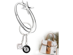 Ferramenta De Chave - Karabinha Extra Grande - Chaveiro - Acabamento Cromado - Acessório Para Mochila - Organizador Para Chaves De Carro - Design Da B