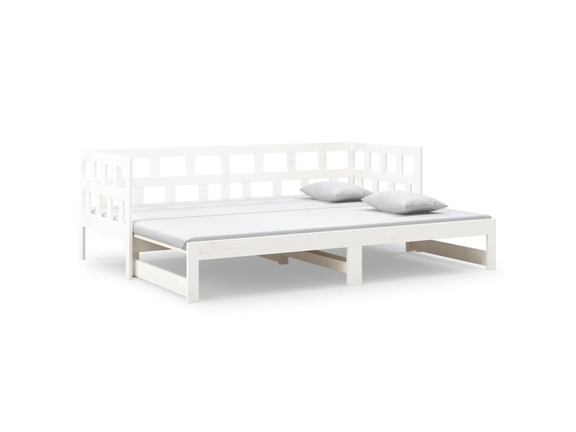 Day Bed, Day Beds Vidaxl Branco Madeira De Pinho (90 X 200 Cm)