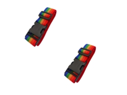 Cinta De Bagagem Iridescente 2 Peças