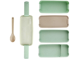 Marmita Bento Para Adultos Com Compartimentos E Tampa Hermética, Capacidade De 900ml, Ideal Para Levar O Trabalho Ou