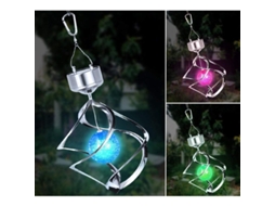 Luz Solar Giratória Nova Line Saturno com Bola de Vidro, controle automático, marca S/MARCA