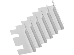 Folha de substituição com dentes serrilhados, 6 peças, para aço inoxidável, e cortador de fita adesiva fácil de usar.