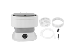 Máquina de lavar portátil 40w mini dobrável 10l lavagem roupas íntimas bebê cinza S/MARCA