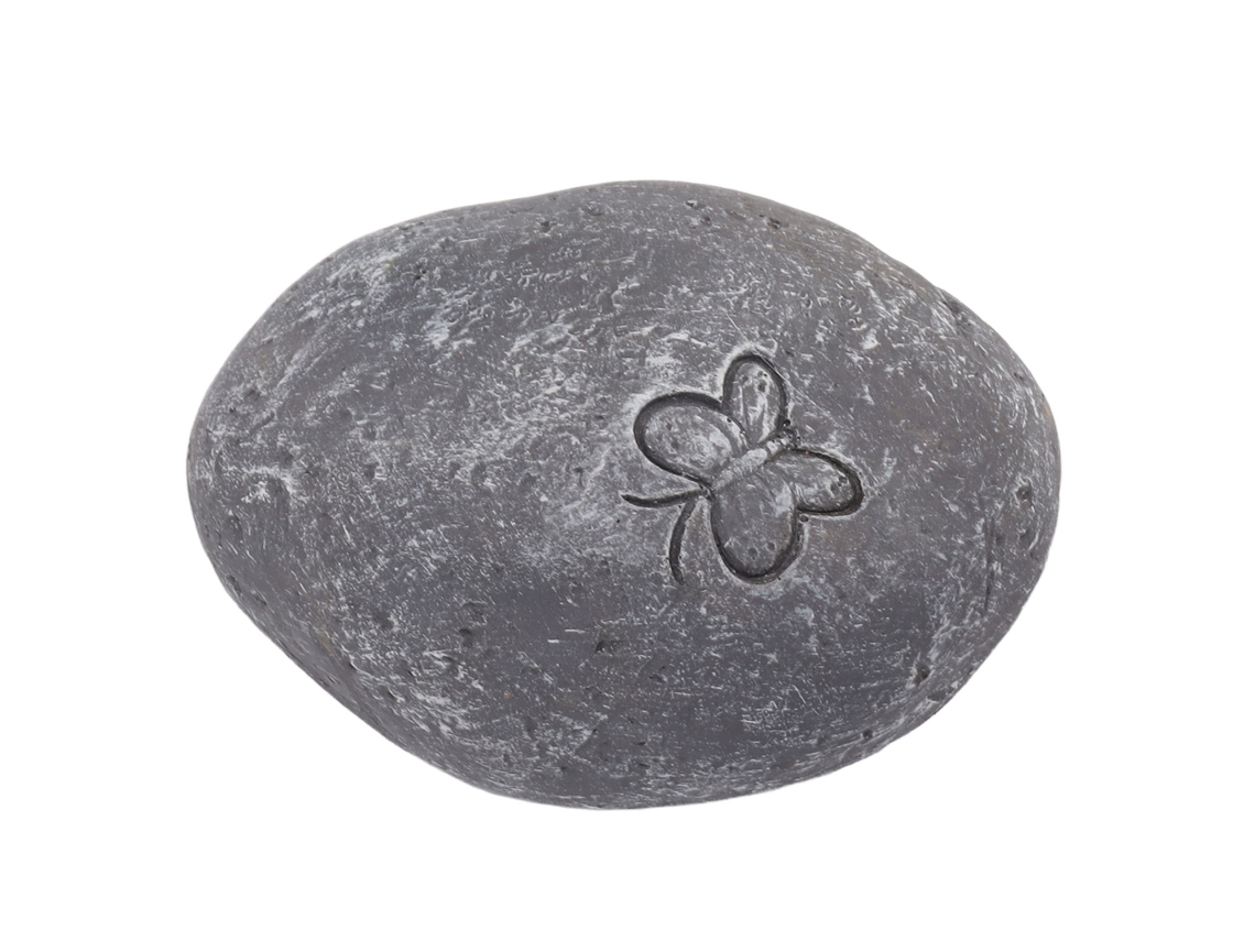 Pedra de Comemoração para Jardim, Pet, Selo de Borboleta, Mármore, Resina, Gravura Personalizada S/MARCA