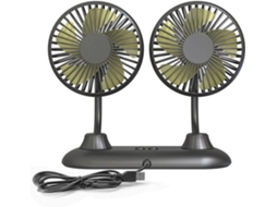 Ventilador Usb Para Carro Com 3 Velocidades Para O Banco Do Passageiro, Rotação De 360 Graus - Baixo Ruído