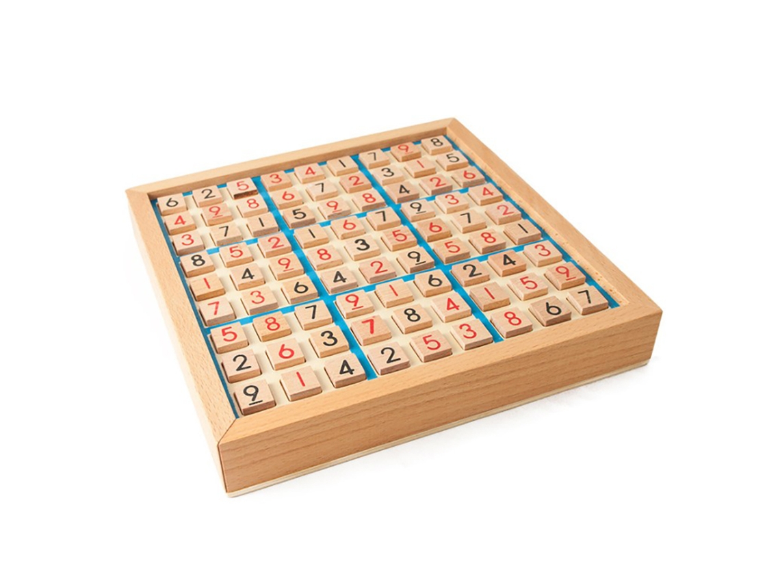 Aetheria-jogo De Sudoku De Madeira Com Gaveta, Brinquedo De Quebra-cabeça Matemático Com Livro De Puzzles