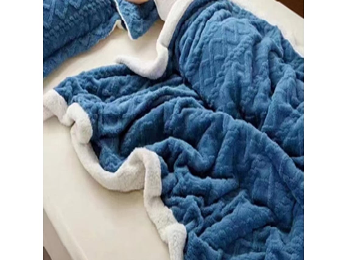 Cobertor Polar Sherpa (210x230 Cm) - Azul