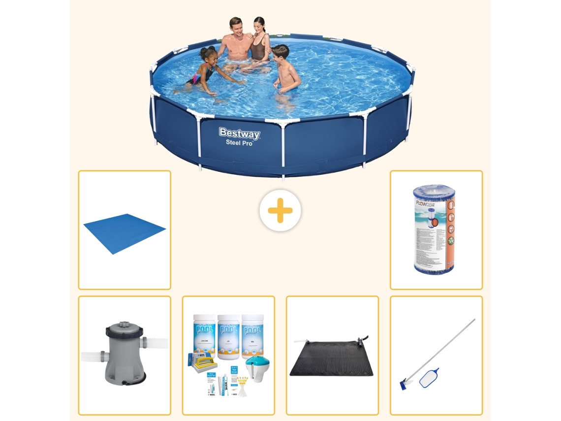 Bestway Piscina Bestway Steel Pro Redonda - 366x76 Cm - 7-peças S22101