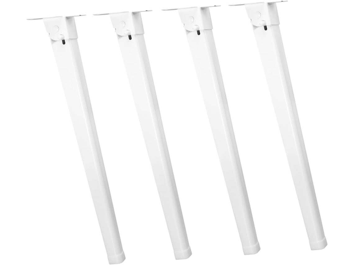 Suportes Dobráveis Para Mesa, 4 Peças, Resistentes, Com Altura Ajustável, Fáceis De Instalar.
