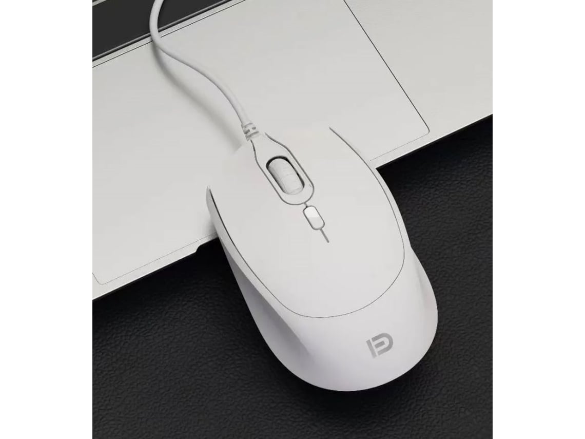 Mouse Gamer Com Fio (branco), Sensor Óptico De 800 Dpi/1200 Dpi/1600 Dpi