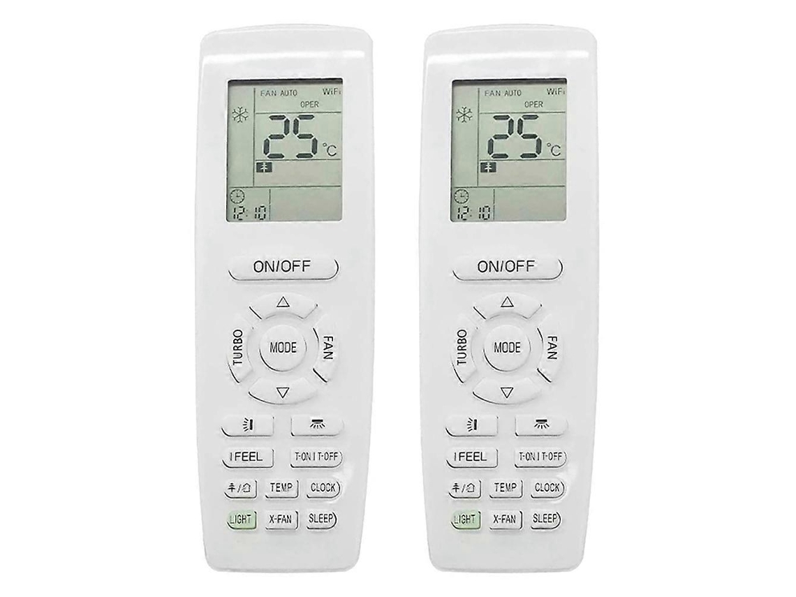 2 Controles Remotos Para Ar Condicionado Gree Yap1f Com Função De Aquecimento E Resfriamento. Controle Remoto De Substituição.