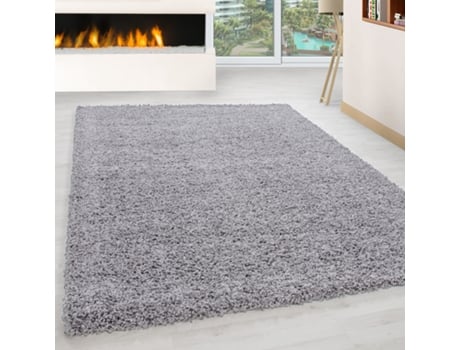 Life Shaggy Tapete Pelo Comprido Retangular 300x400cm Cinzento Claro