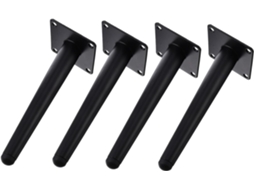Uonlytech Conjunto De 4 Pés Suporte Ferro Reforçados Para Móveis, Mesa De Centro, Sofá, Cama E Armários, Com Parafusos