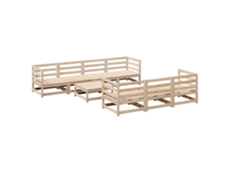 Garden Sofa Set, Garden Sofa Sets Vidaxl Marrom Madeira De Pinho (n/a)