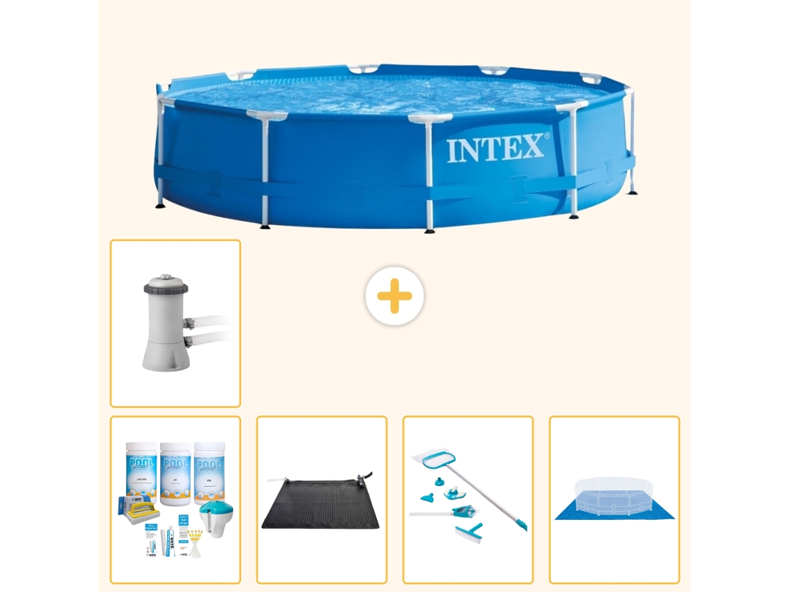 Intex Piscina Com Estrutura Redonda - 366x76 Cm - 6-peças S21004