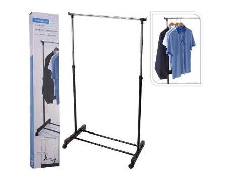Perchero ruedas 1 barra 80x42x165 cm
