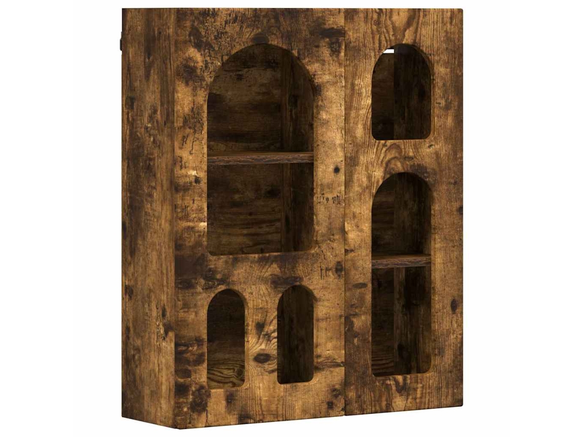 Conjunto 1 Armário Suspenso Vidaxl Castanho Derivados De Madeira (59 X 20 X 71,5 Cm)