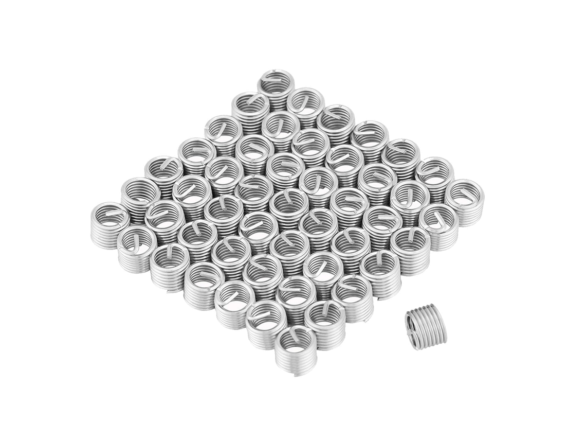 Conjunto De 50 Insertos Helicoidais Para Reparo Roscas Em Aço
