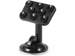 Suporte Para Celular Veicular Com Ventosa De 8 Pontos, Plástico Preto
