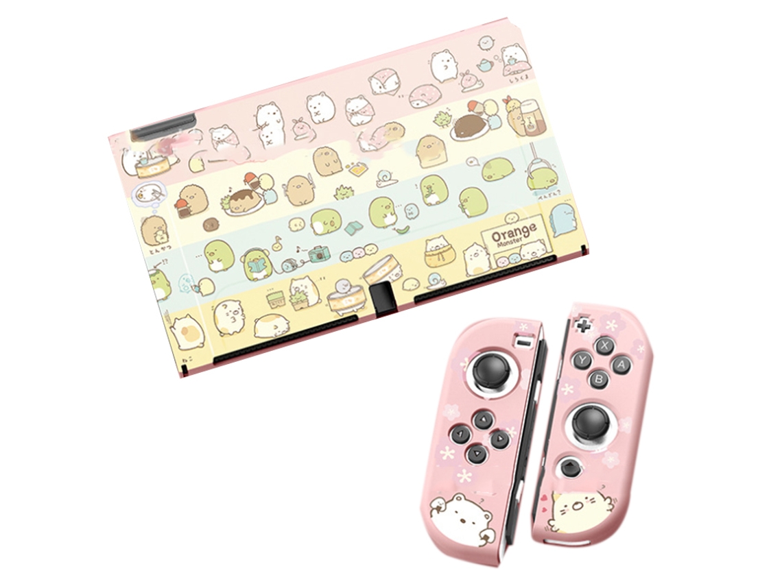 Capa Protetora para Switch Série de Criaturas Fofas Capa Ns EOOCOO (casca Macia Fosca de Tpu Envelopamento Total)
