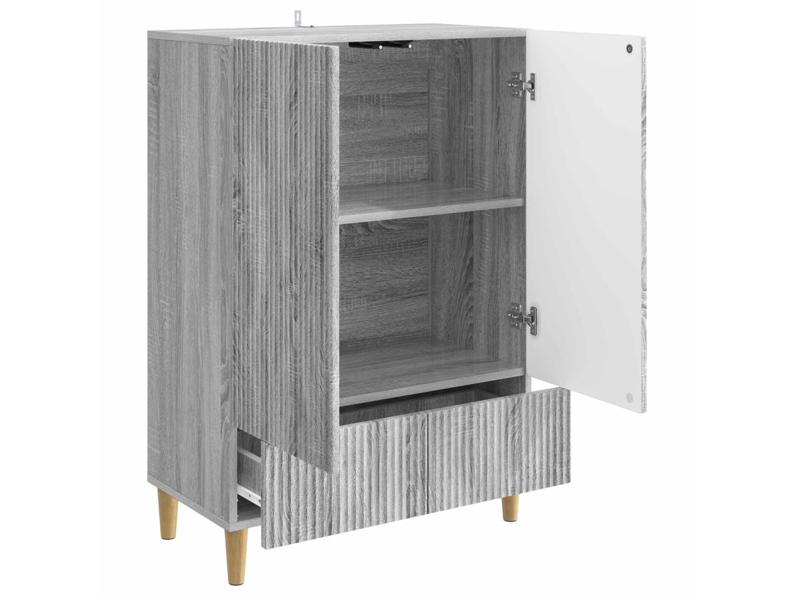 Buffet MAISON EXCLUSIVE Sonoma Cinzento 66x34,5x95 cm Derivados de Madeira
