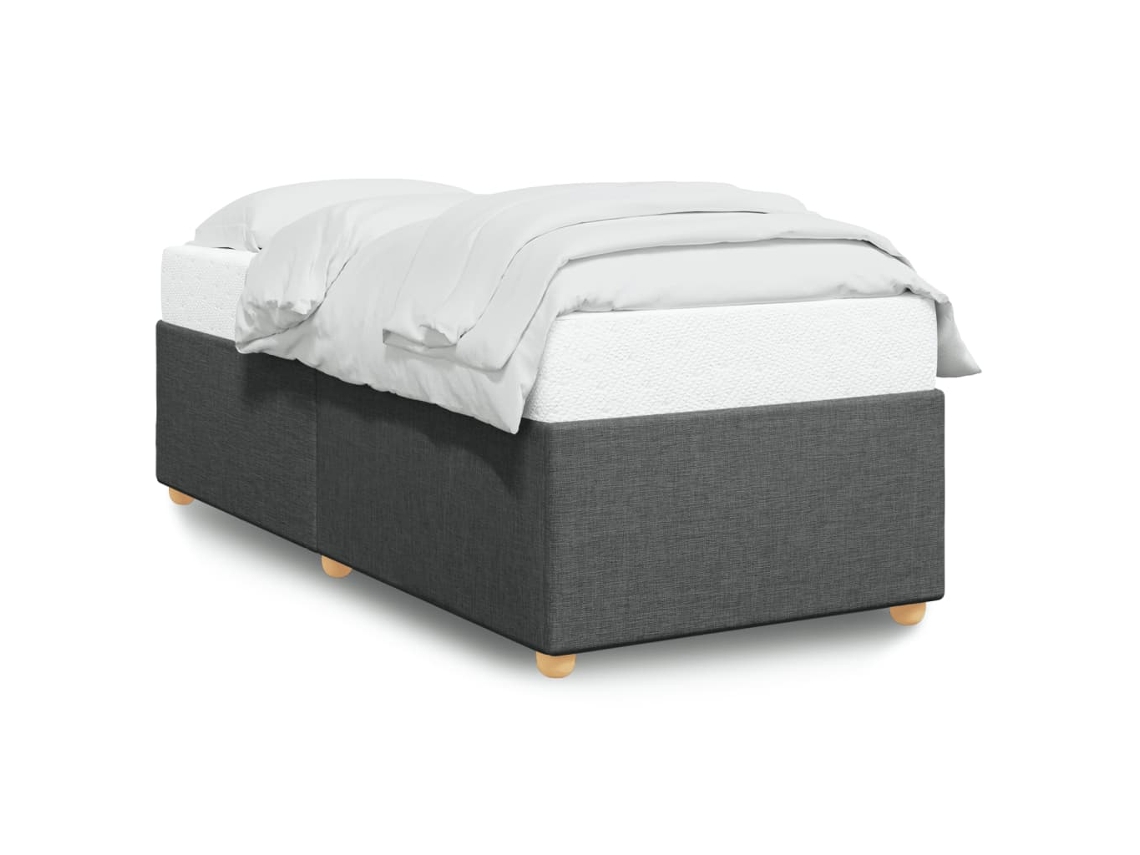 Estrutura de Cama Sem Colchão Tecido Cinzento escuro MAISON EXCLUSIVE (80x200 cm)