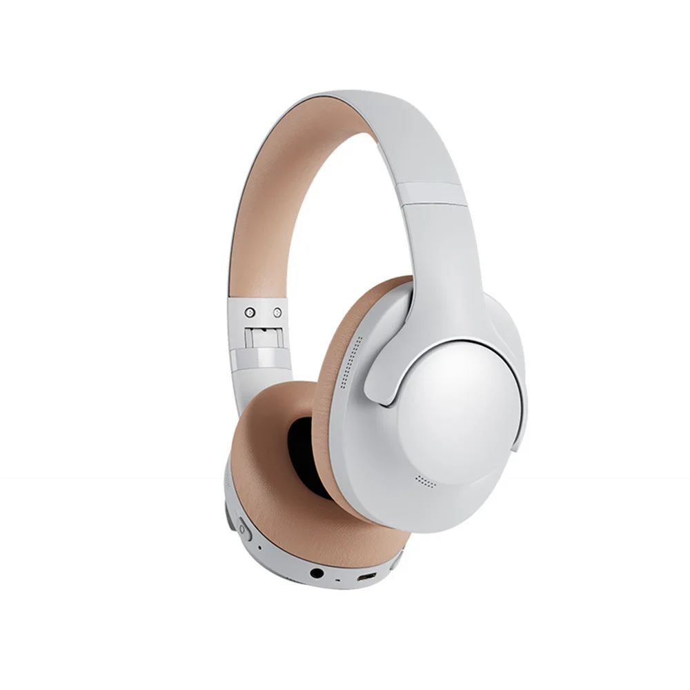 (taupe) Fones De Ouvido Bluetooth Com Cancelamento De Ruído, Hifi Supra-auriculares, Bateria De Longa Duração E Baixa Latência.