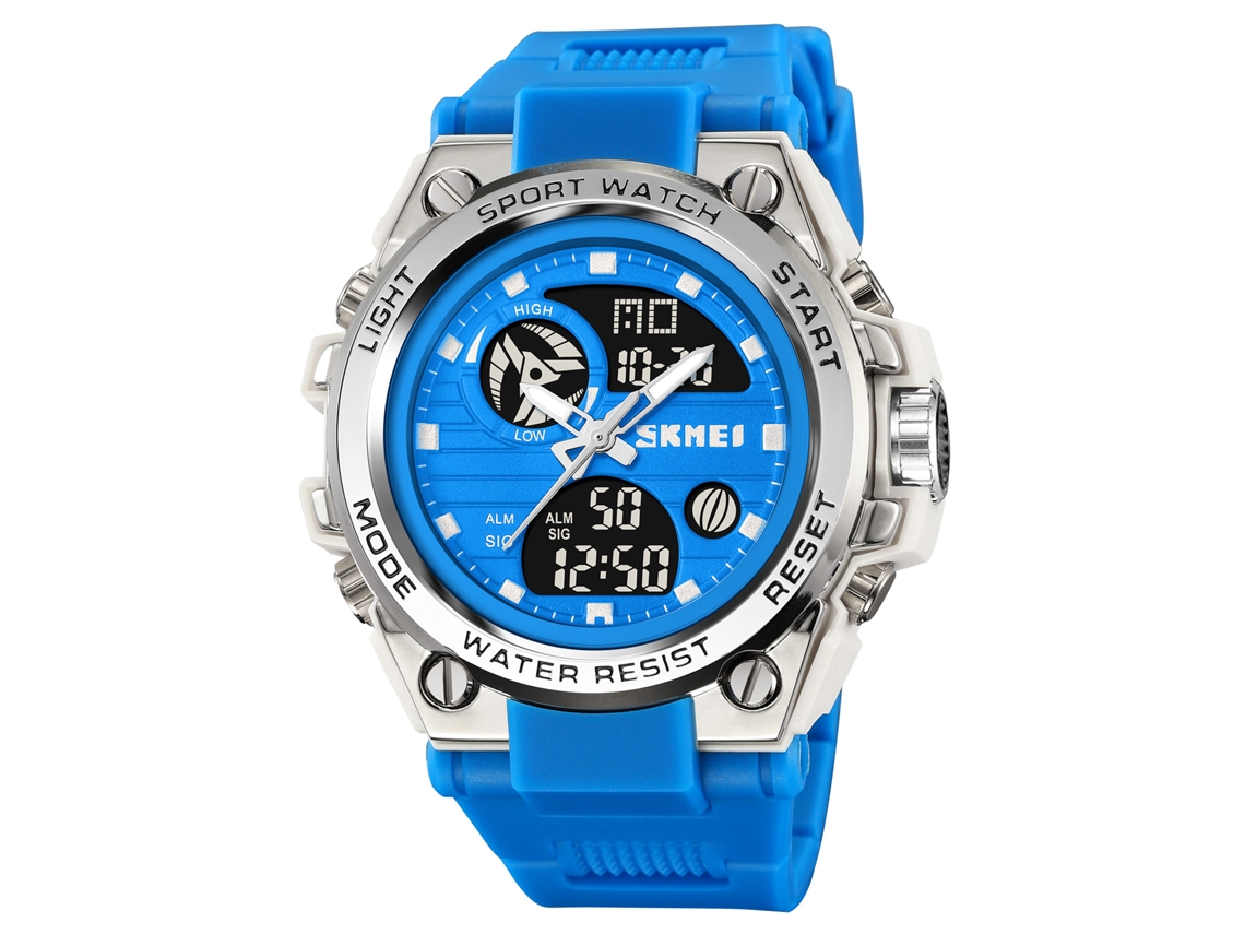 Relógio Masculino Skmei 2031 Multifuncional Dual Display Resistente À Água Cronômetro Luz Noturna