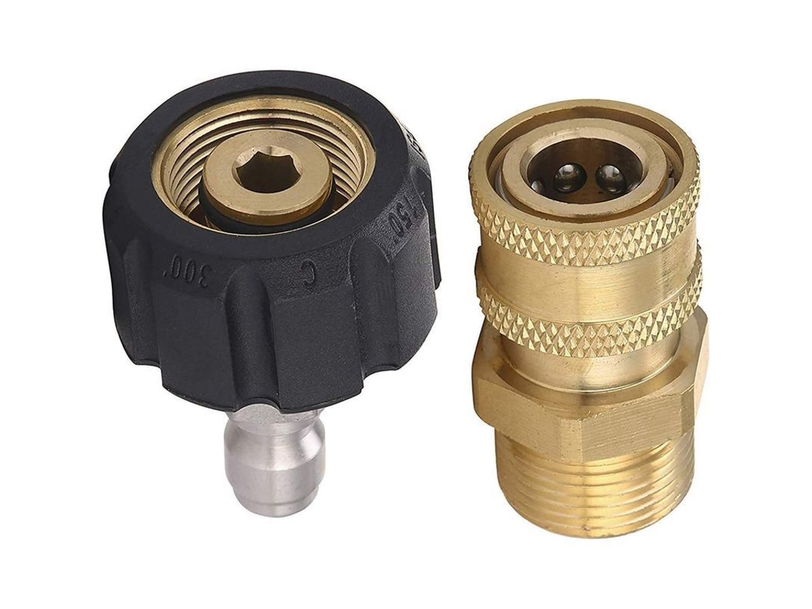 Rebe-kit Adaptador Limpiacristales Linjou M22 A 1/4 Pulgada Conectores Rápidos 5000 Psi