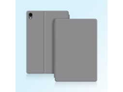 Capa Para Tablet Lurelia, Compatível Com Samsungsuporte Frontal Samsung Tab S11 (11", Cinza, Couro Sintético, Fixação Magnética, Função Sono