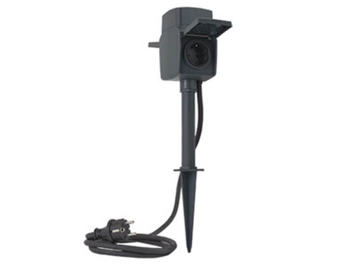 Extensão Elétrica 1,4 M 2 Tomadas Ca Exterior Preto REV