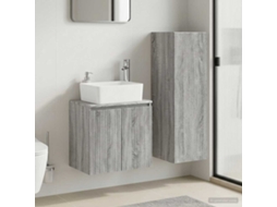 Vidaxl Conjunto De Móveis Para Banheiro 2 Unid. Sonoma Cinzento