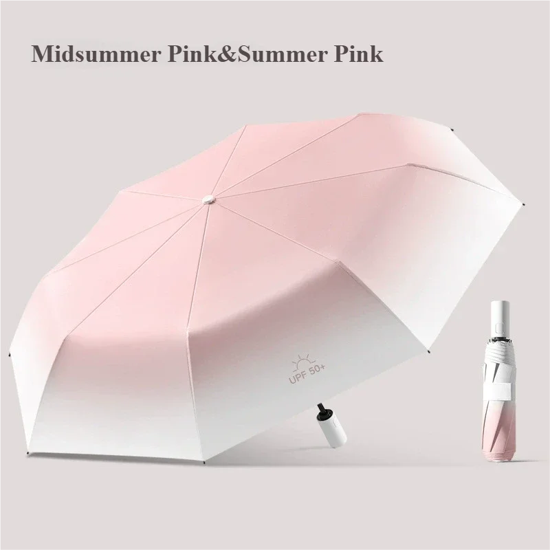 Guarda-chuva Automático Degradê (rosa 6k), Guarda-chuva Duplo Extragrande, Dobrável