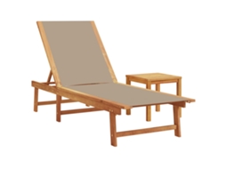 Sun Lounger, Sun Loungers Vidaxl Marrom Madeira De Acácia (n/a)