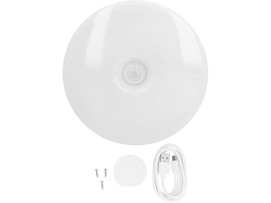 Luz Noturna Led Com Detecção De Movimento, Carregamento Usb, Lâmpada E