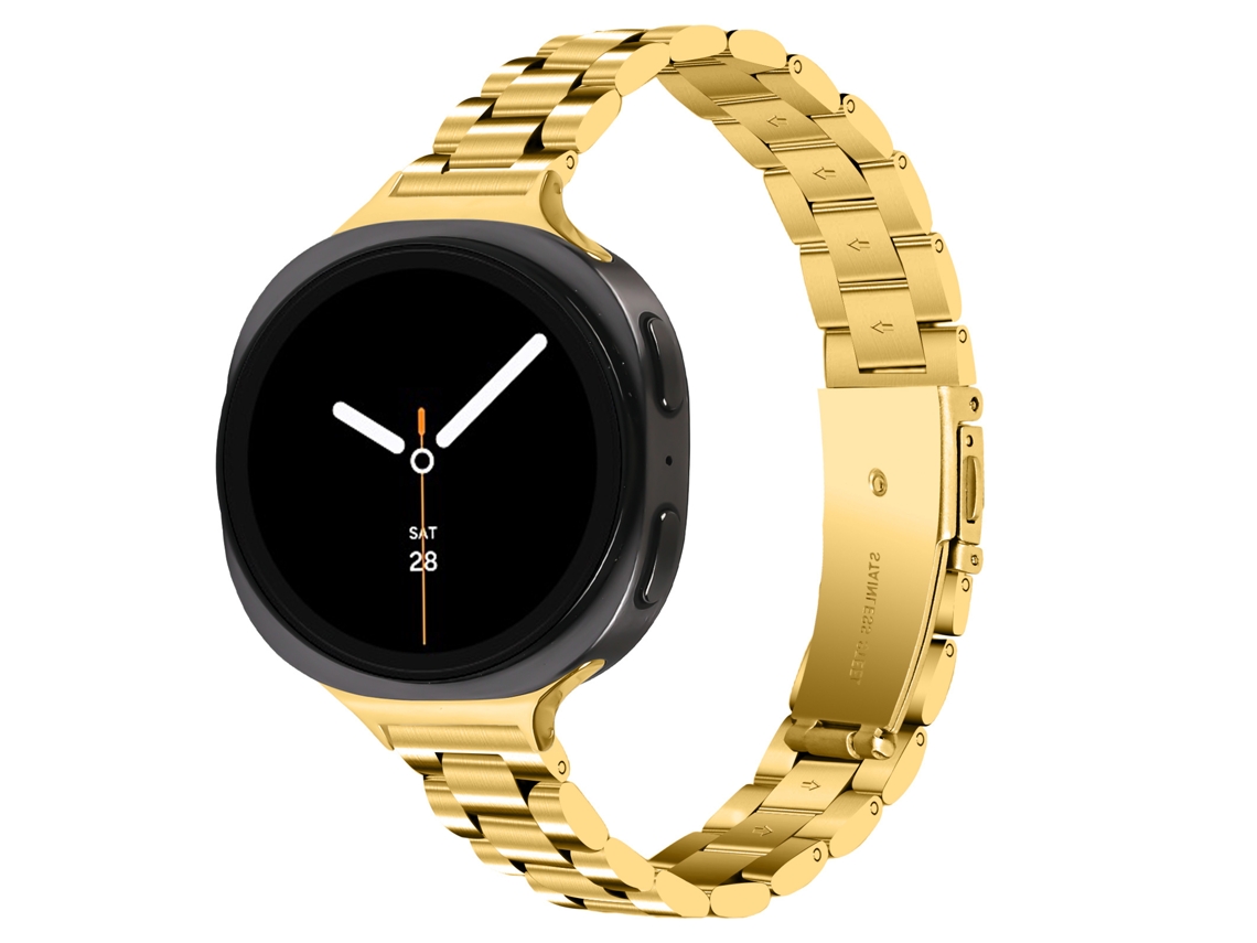 Pulseira De Aço Inoxidável Para Galaxy Watch 9 40/44mm, Substituição Elegante Dourado Hexinyigjly